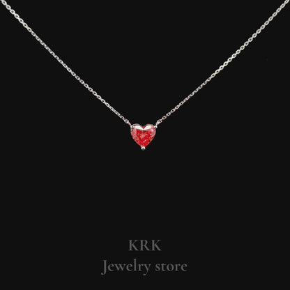 新銳品牌 KRK jewelry N01 IGI 一克拉粉鑽愛心項鍊🇹🇼