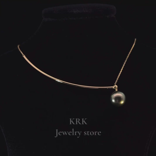 新銳品牌 KRK jewelry N02 大溪地黑蝶珍珠項鍊 可訂製  🇯🇵