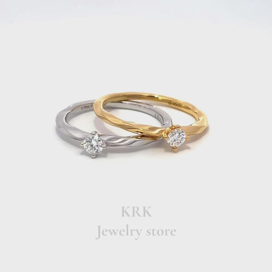 新銳品牌 KRK jewelry R02 單鑽螺旋鑽戒 可訂製 🇹🇼