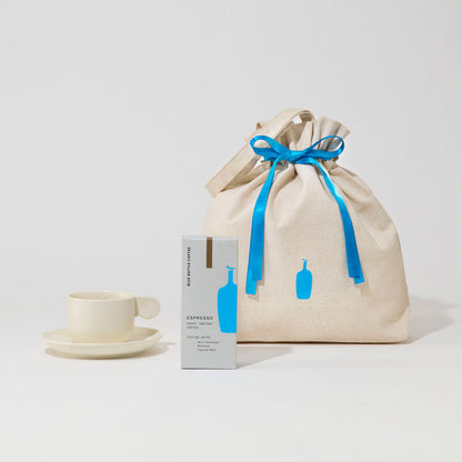 【線上限定】即溶咖啡與 Essentials 杯子及碟子套裝（絲帶包裝）