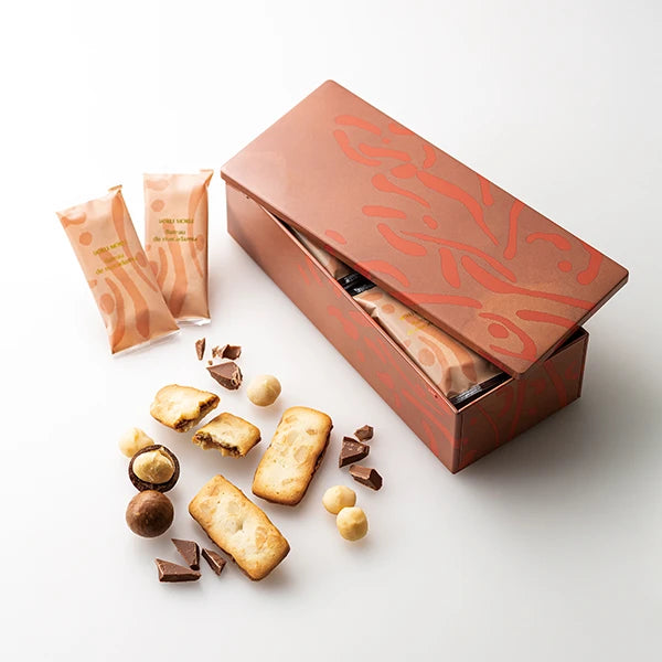 YOKUMOKU 高級洋菓子【16枚入り】巴多馬卡達米亞 - 馬卡達米亞堅果與牛奶巧克力的美味