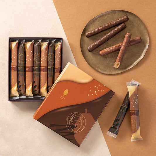 YOKUMOKU高級洋菓子【2種 7本入り】雪茄蛋捲 - たっぷり的巧克力包裹冬季限定的美味