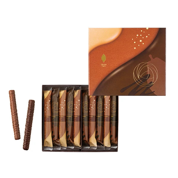YOKUMOKU【2種 10本入り】巧克力雪茄蛋捲 - 冬季限定的美味邂逅