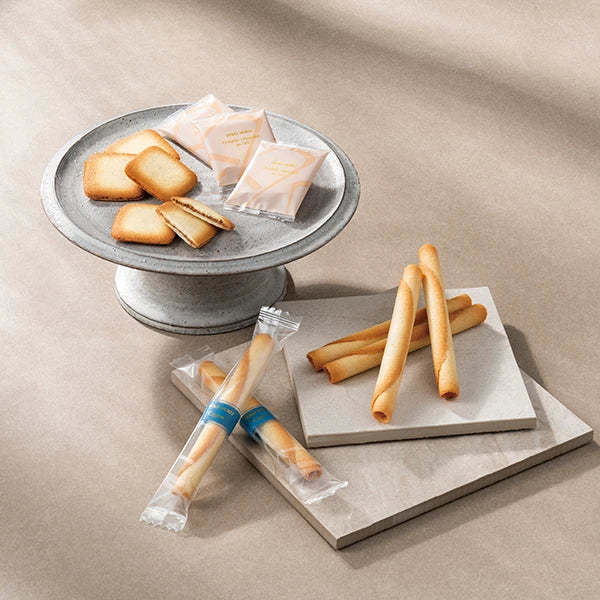 YOKUMOKU高級洋菓子【2種 36個入り】雪茄蛋捲與人氣餅乾組合