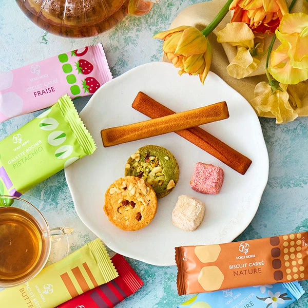 YOKUMOKU 六種春季限定茶點綜合禮盒 15個 - 三種獨特口感餅乾